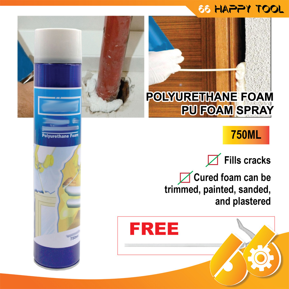Polyurethane Foam PU Foam Spray 750ml Home Living Fill Crack and Joint ...