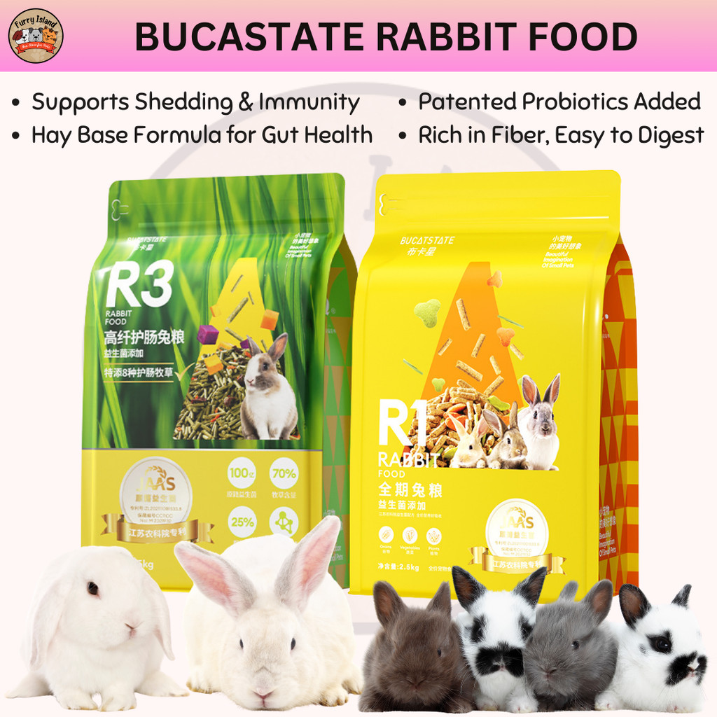 Bucastate Rabbit Food 2.5kg Hay Based Formula with Probiotics Added ... - Rabbit Hay With Added Prebiotics And Probiotics