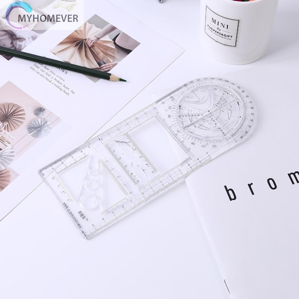 Multifunctional Geometric Ruler Geometric Drawing Ruler Portable ...