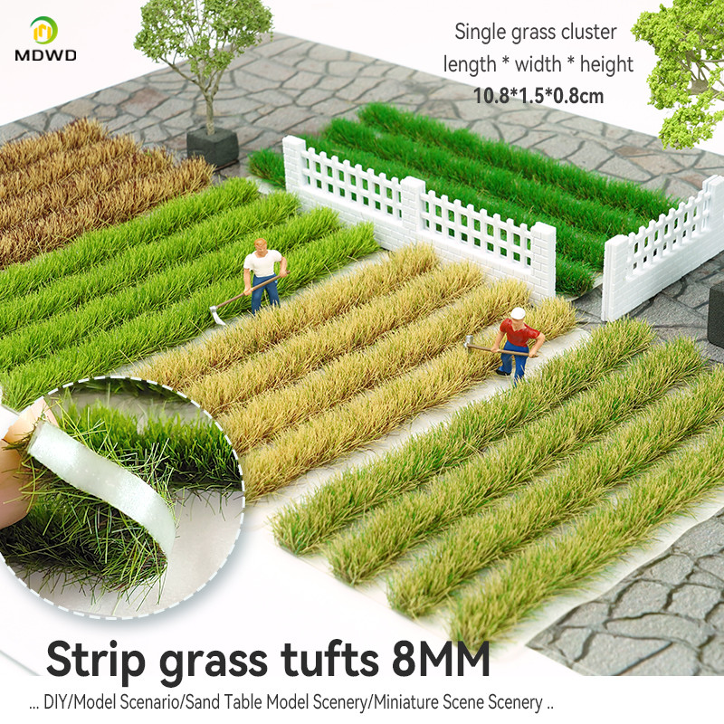 Miniature Elongated Grass Cluster Resin Model Kit Simulation Static ...
