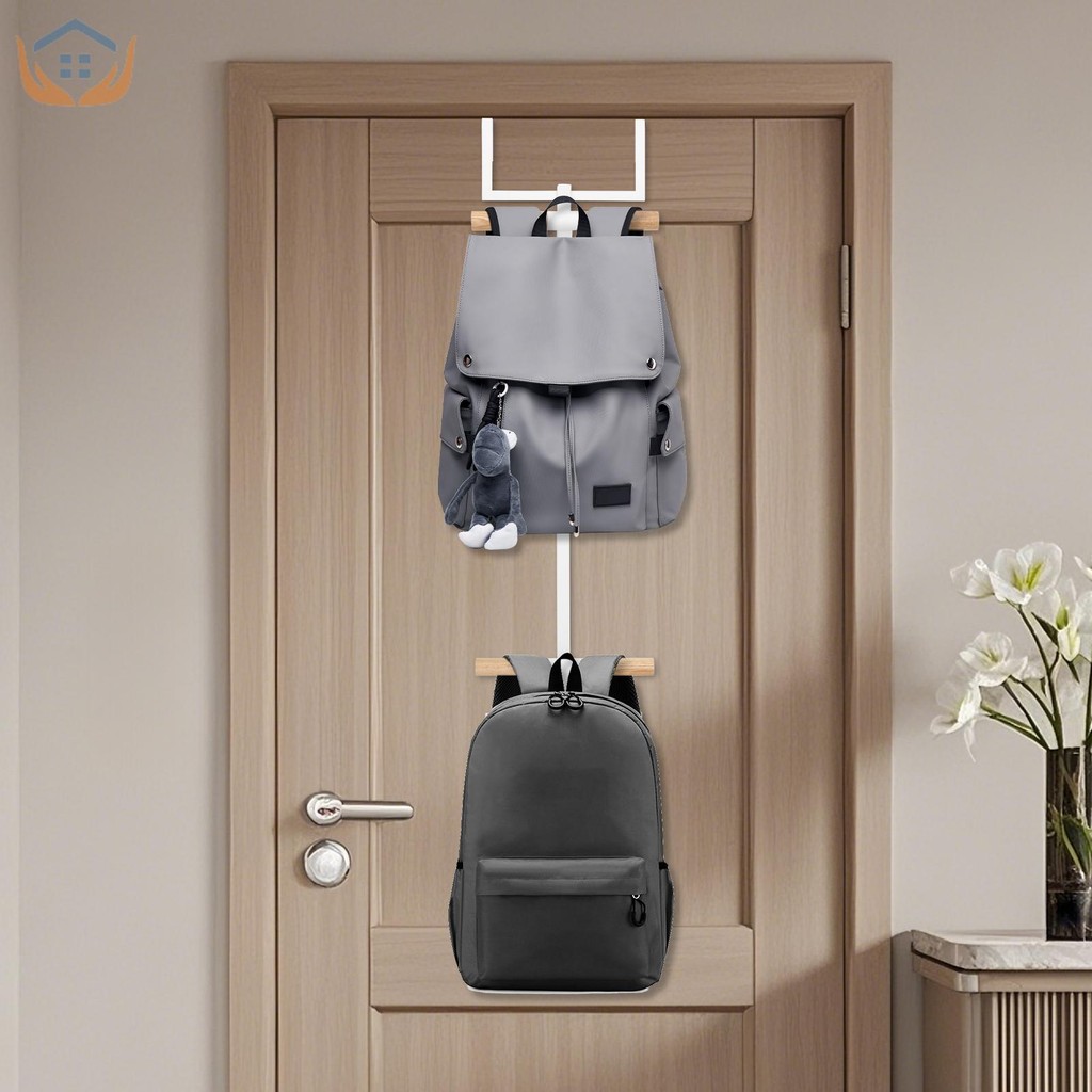 Metal Storage Rack Easy to Install Versatile Home Tower Backpack Door ...