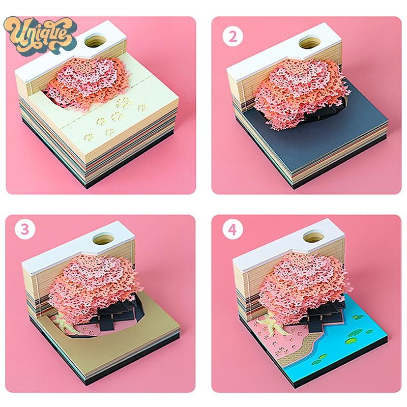 (Unique) Time Piece Calendar 2026 Desk Calendar With LED Light 3D Tear ...