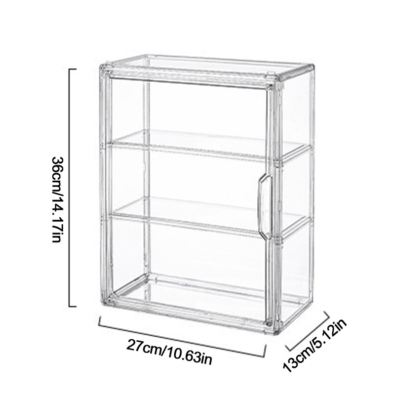 Batik 3 Layers Acrylic Display Rack Transparent Ladder Anime Car Model ...