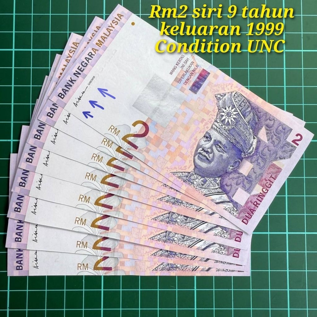 A581 Rm2 siri 9 UNC rare duit kertas lama duit syiling lama mata wang ...