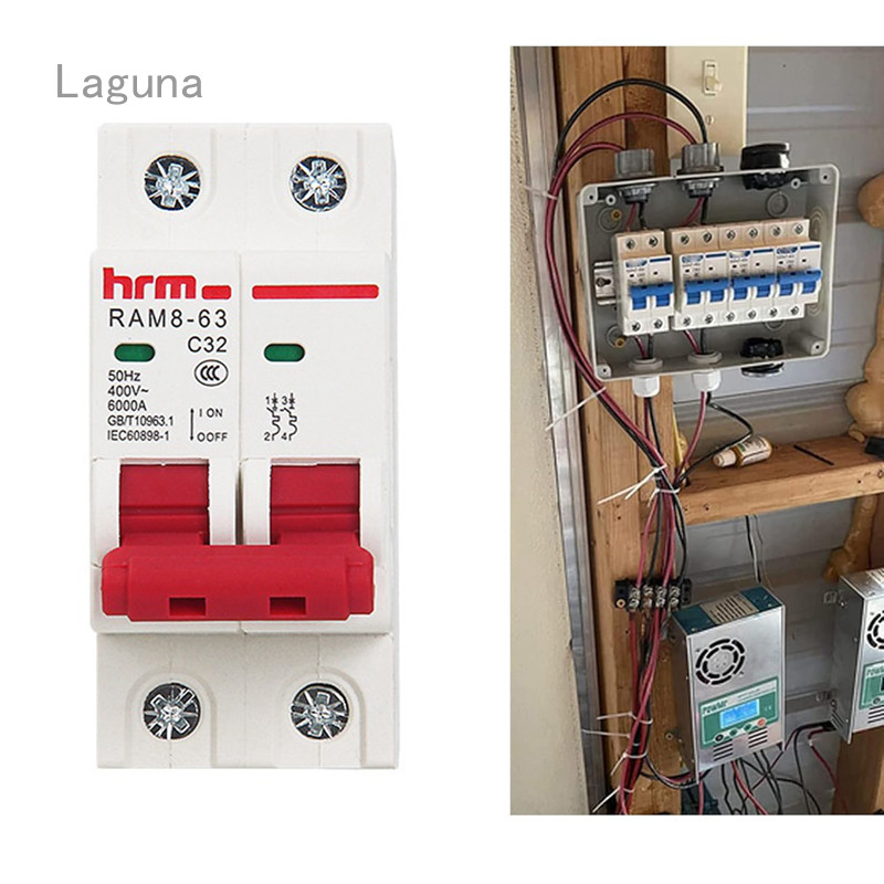 [Laguna] 2P Solar Mini Circuit Breaker Battery Switch 63A DC MCB for ...
