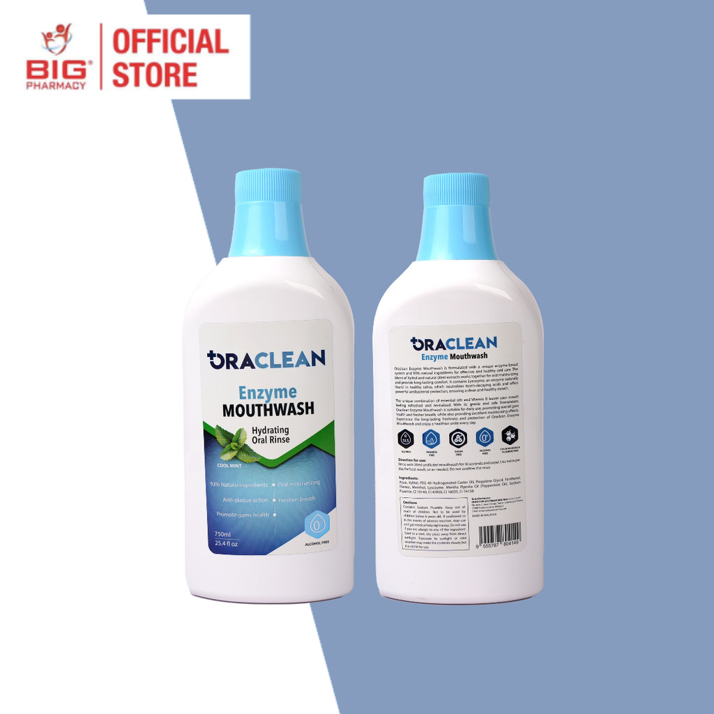 ORACLEAN ENZYME MOUTHWASH 750ML | Shopee Malaysia