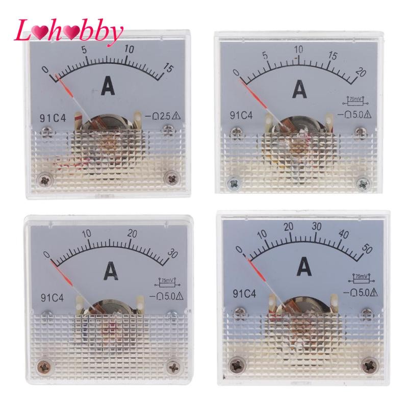 [Lohobby] Analog Current Panel Meter Ammeter for Circuit Testing Ampere ...