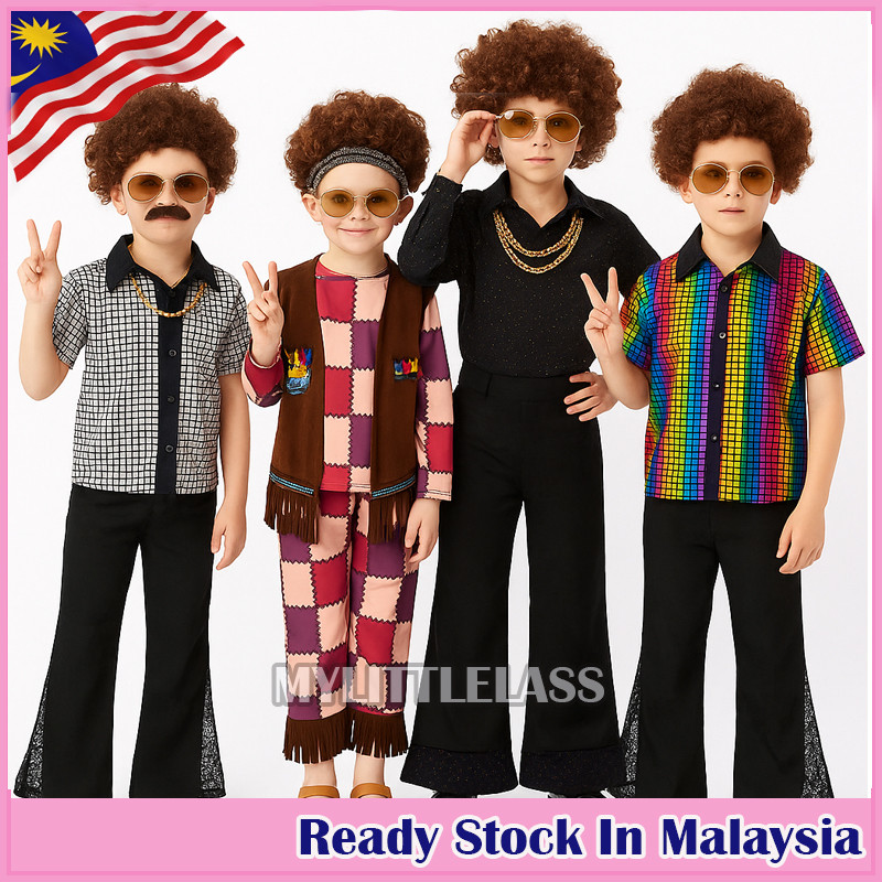 Disco Costume Retro Outfit For Boy Boy School Disco Fancy Dress