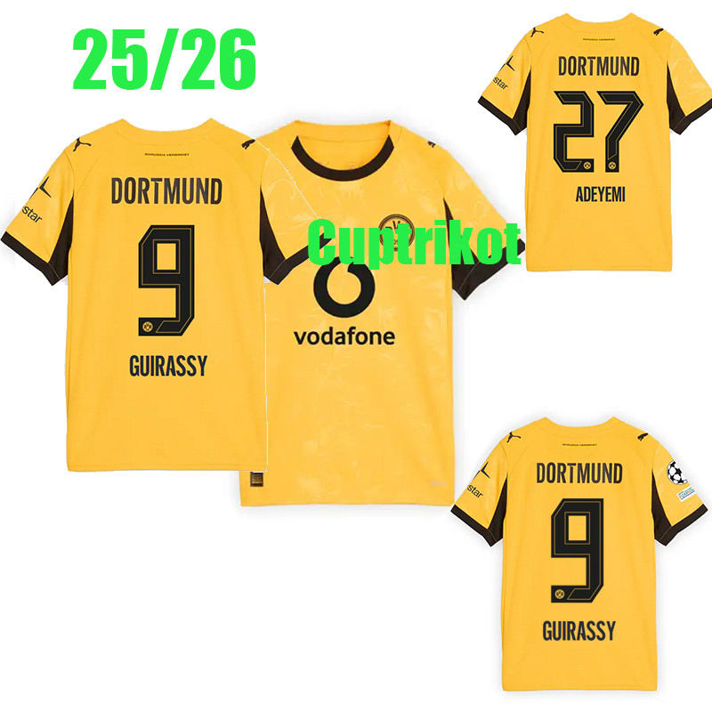 25/26 GOIRASSY SOCCER CLOTHE 25/26 DORTMUNDS CUPTICS CURRENTS BRAND ...