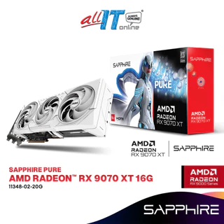 SAPPHIRE Pure AMD Radeon RX 9070 XT 16GB GDDR6 Graphics Card | 11348-02-20G