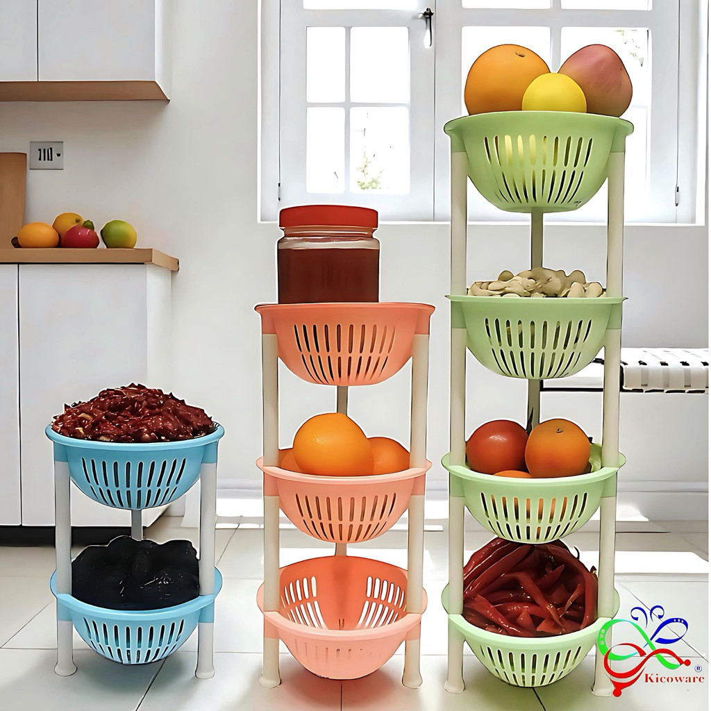 Rak Bulat Serbaguna Kecil (2/3/4 Tingkat)Rak Dapur Rak Barang Kecil ...