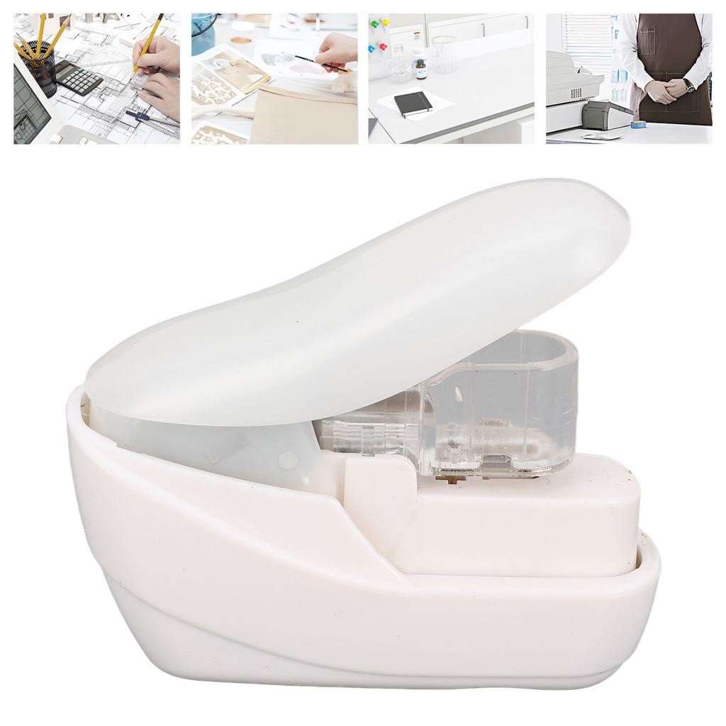 ffggg-my 4 Sheets Capacity Compact Portable Stapleless Stapler Paper ...