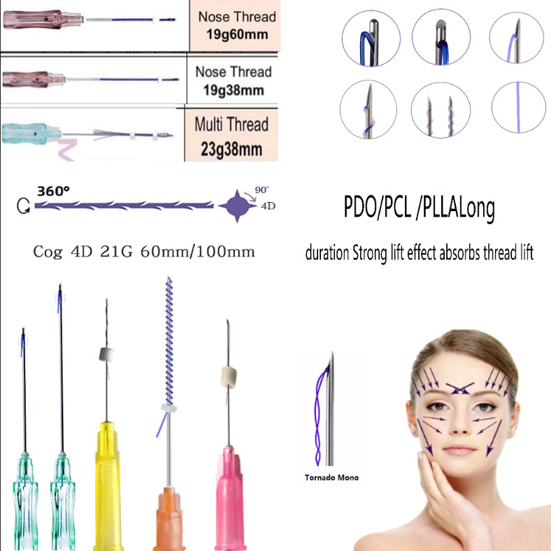 Pdo Pcl Minerva Thread Cog Fox Eye Jaw Line Screw / Single Side Korea ...