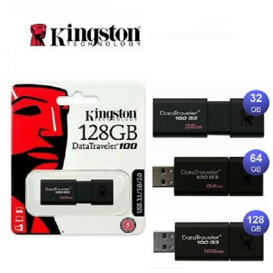 Kingston Flash Drive 8GB 16GB 32GB 64GB 128GB Data Traveler Memory ...