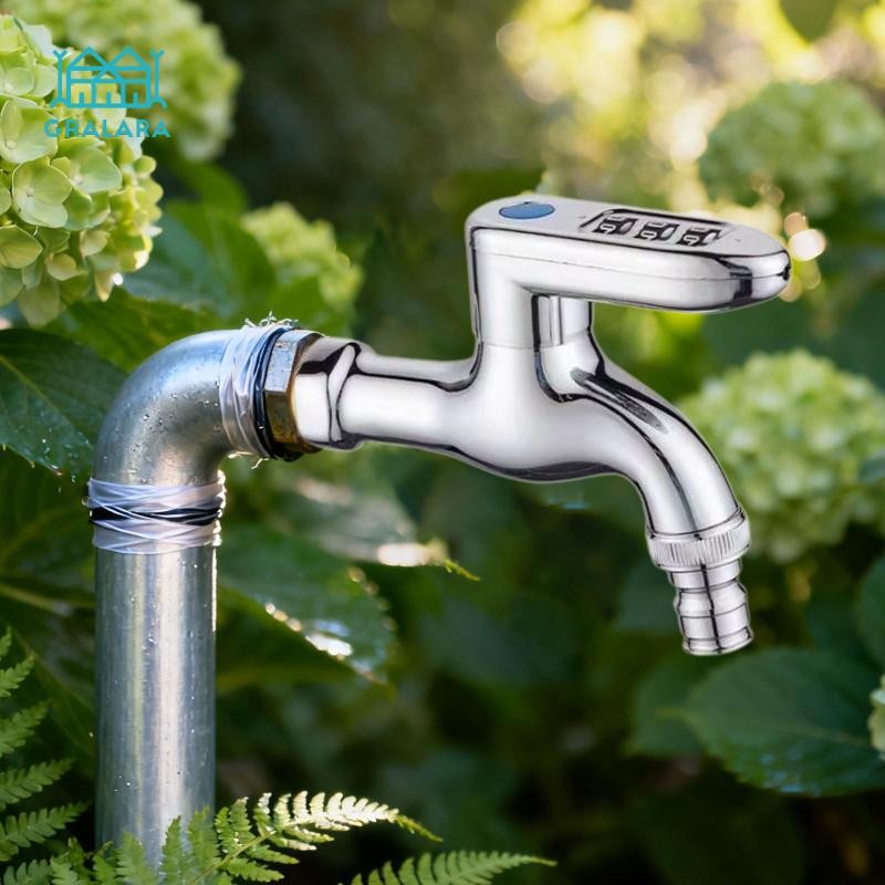 Gralara Outdoor Faucet Garden Tap with 3 Digit Code Lock Upgraded with ...