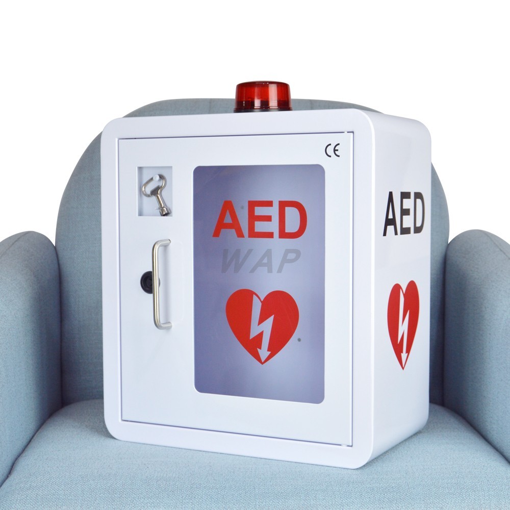 AED Storage Cabinet Heart Defibrillator Outer Box Automatic External ...