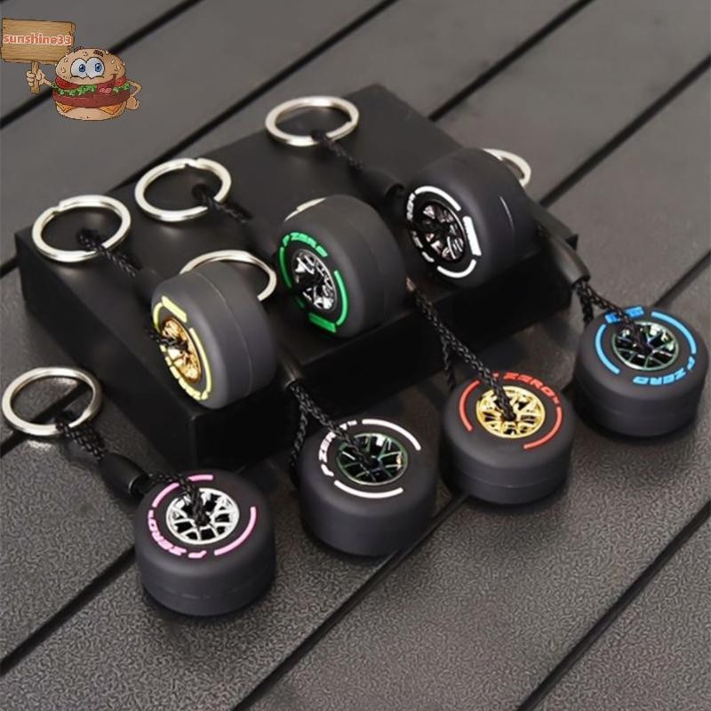 sun New Style Detachable Hub Tire Keychain Luxury Unisex Car Keychain ...