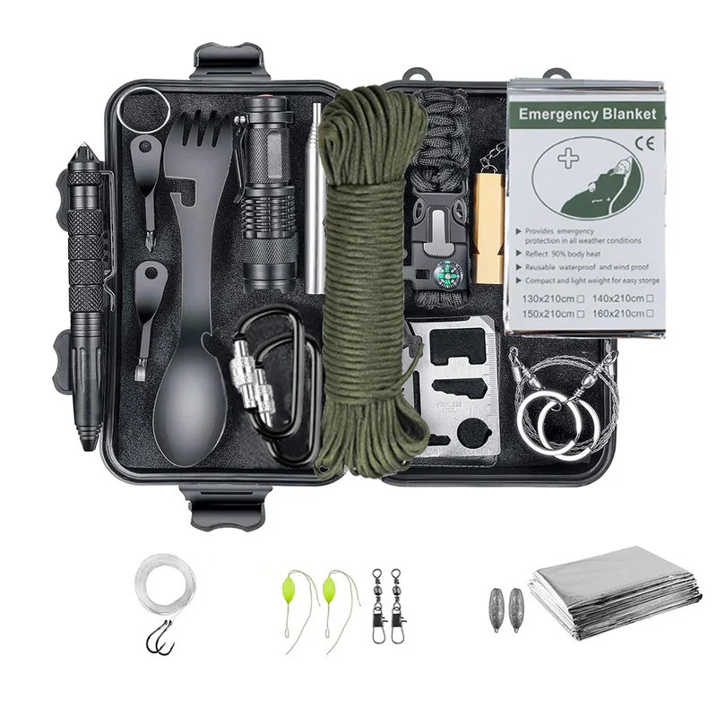 Professional Emergency Survival Kit Tent Multifunctional Tactical ...
