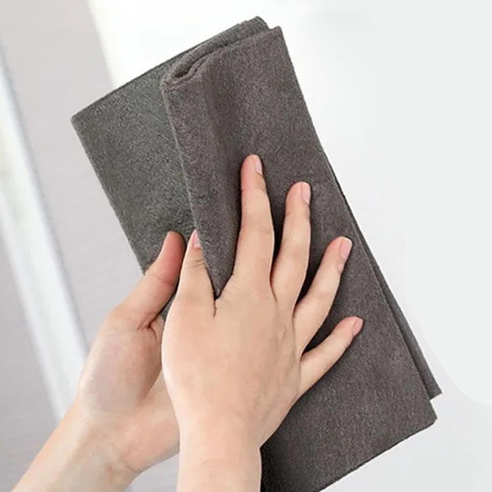 Magic Glass Cleaning Cloth Thick Clean Glass Mirror With Rag For ...