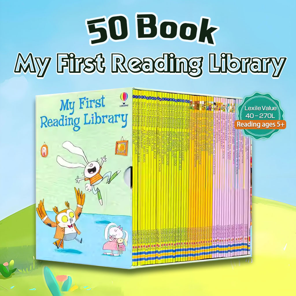 【Hard Cocer】 Usborne My First Reading Library 50 Book Collection Set ...