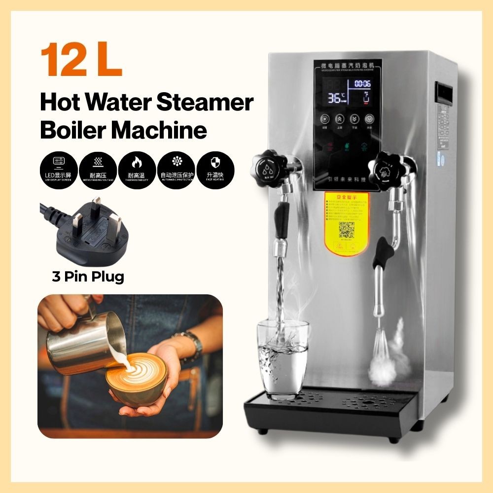 HOT WATER STEAMER BOILER MACHINE FROTHER MILK TEA COFFEE BOBBA BUBBLE ...