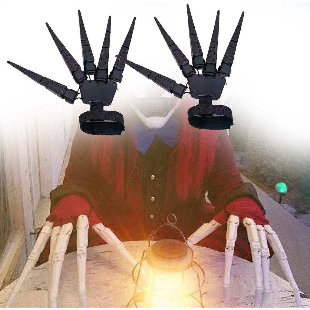 【Brighthor】Halloween Prop Party Decor Articulated Fingers Scary Fake ...