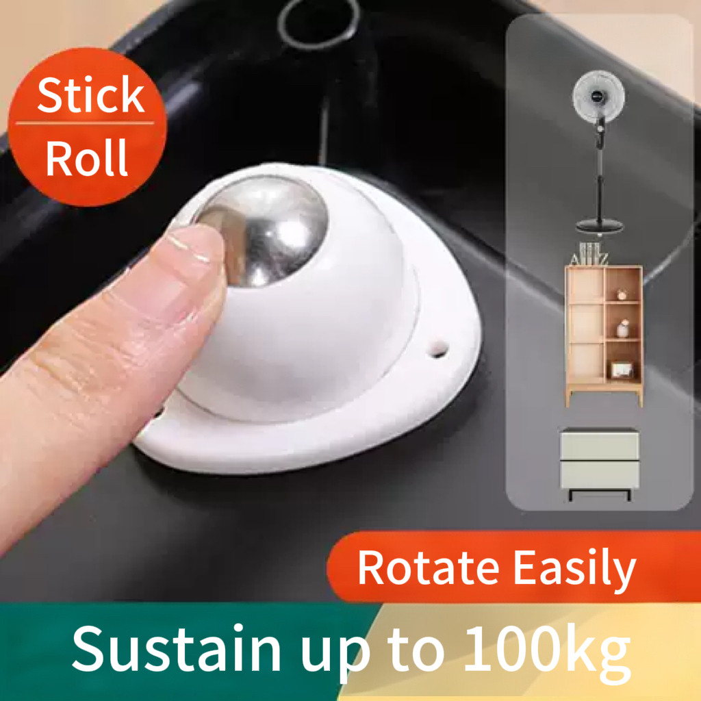 Self-adhesive 360º Rotating Wheels Mini Swivel Casters Adhesive ...