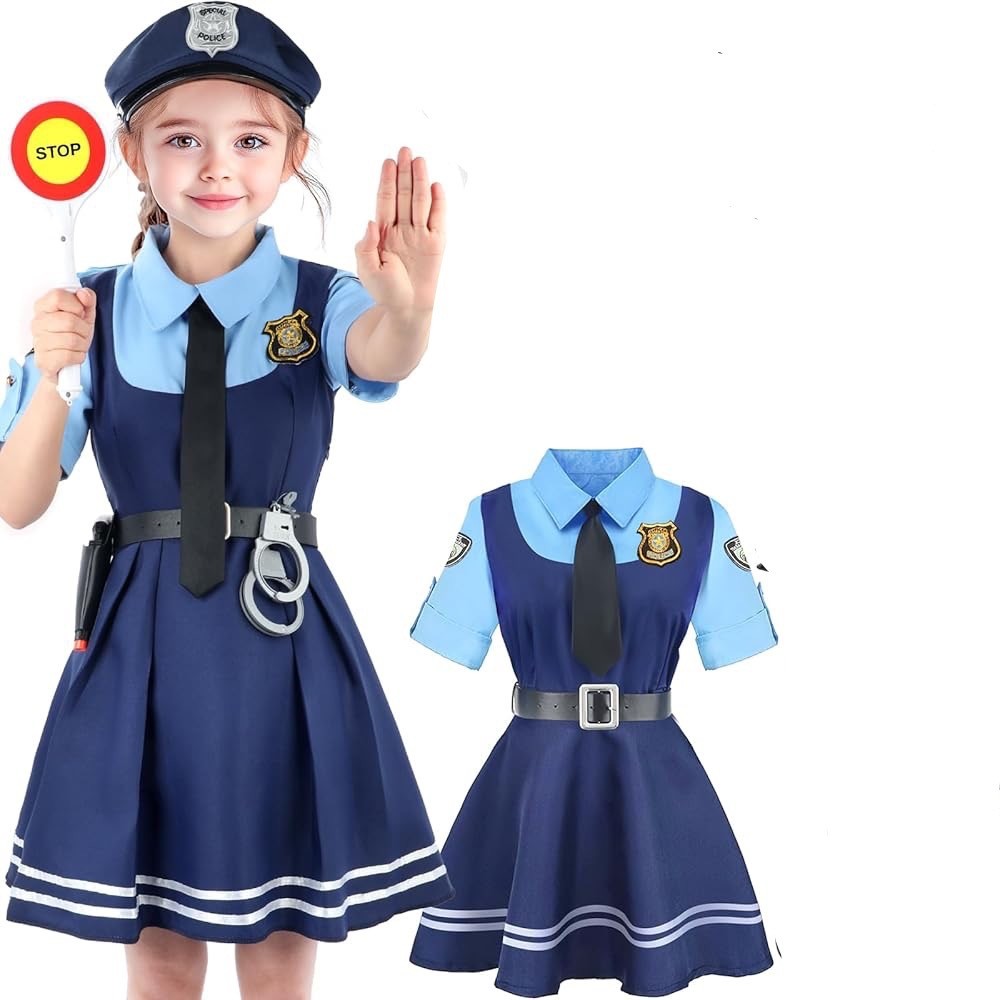Bunny Policewoman Children's Police Uniform Suit Long Halloween cosplay — free download