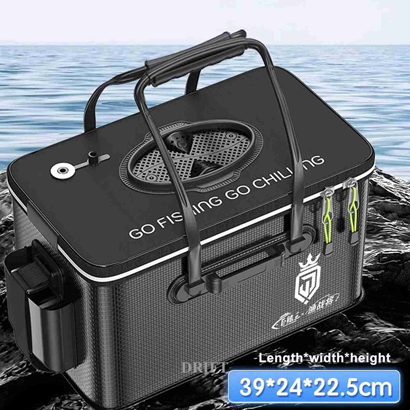 Multifunctional Fishing Container Tong Memancing Foldable Portable Live ...