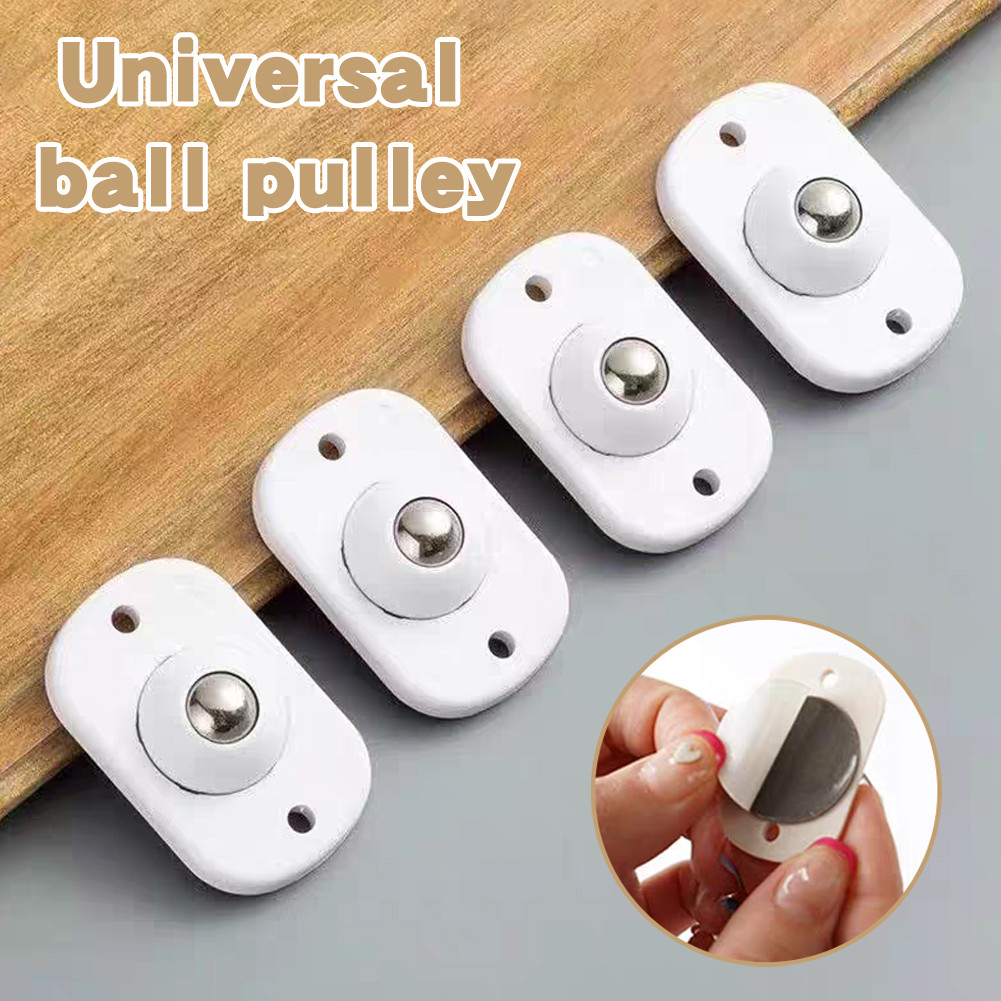 4PCS Multifunction Self Adhesive Caster Wheels Mini Swivel Wheels ...