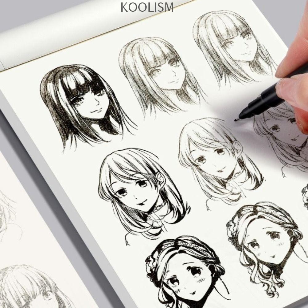 KOOLISM Anime Hand Drawn Book, Novice Zero Basic Comics Girl Boy Manga ...