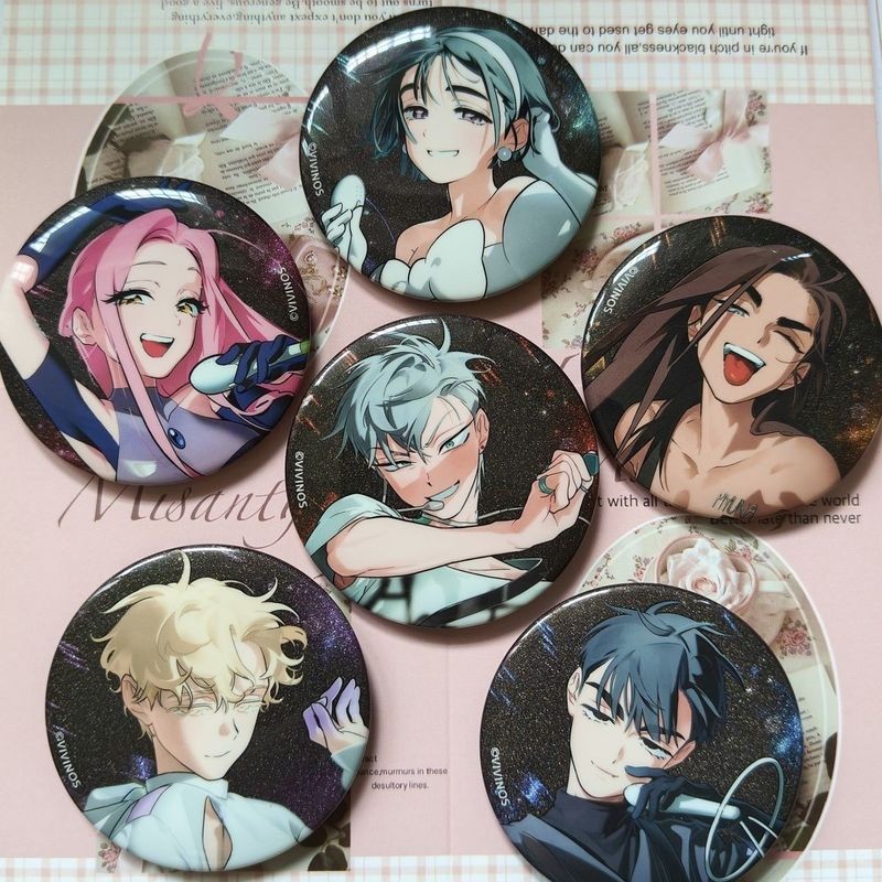 Alien Stages Ivan＆Till Badges 58MM Anime Figure Ivan＆Till