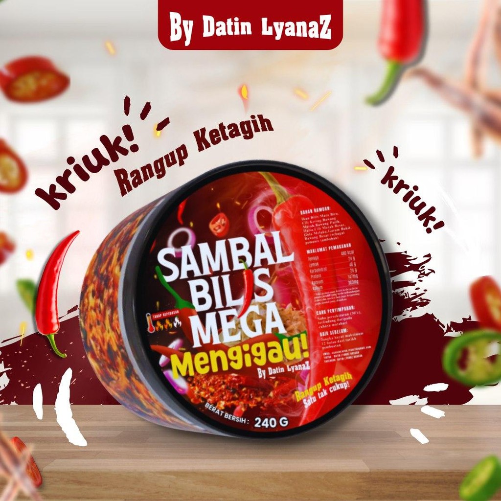 SAMBAL BILIS MEGA MENGIGAU 240GM - MAKANAN - Babies Blinks Datin Lyanaz ...