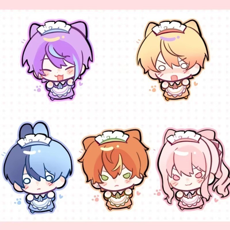 Project Sekai Colorful Stage KeyChain Maid Key Chain for Woman ...