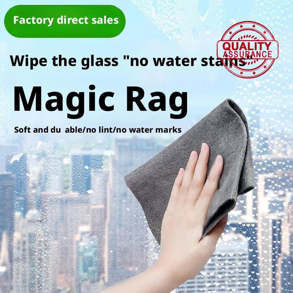 Magic Glass Cleaning Cloth Thick Clean Glass Mirror With Rag For ...