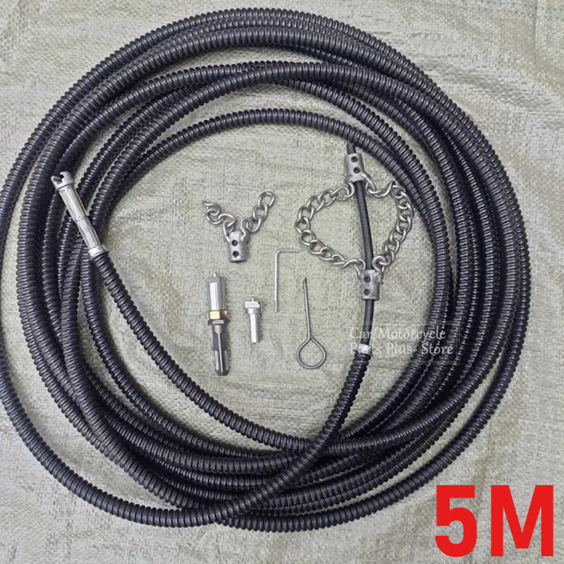 5M Pipe Dredger Spring With Connector Sink Heavy Duty Pipe Cleaner ...