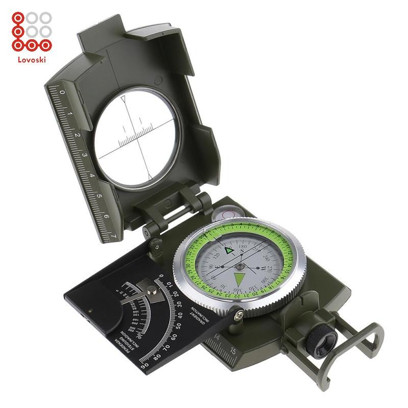 [Lovoski] Multi-function Zinc Alloy Marching Army Sighting Compass with ...