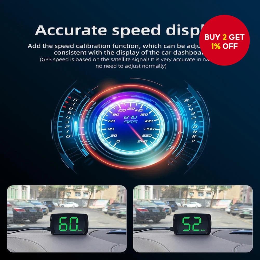New Clearance: Universal Head-Up Display Car Digital GPS Speedometer ...