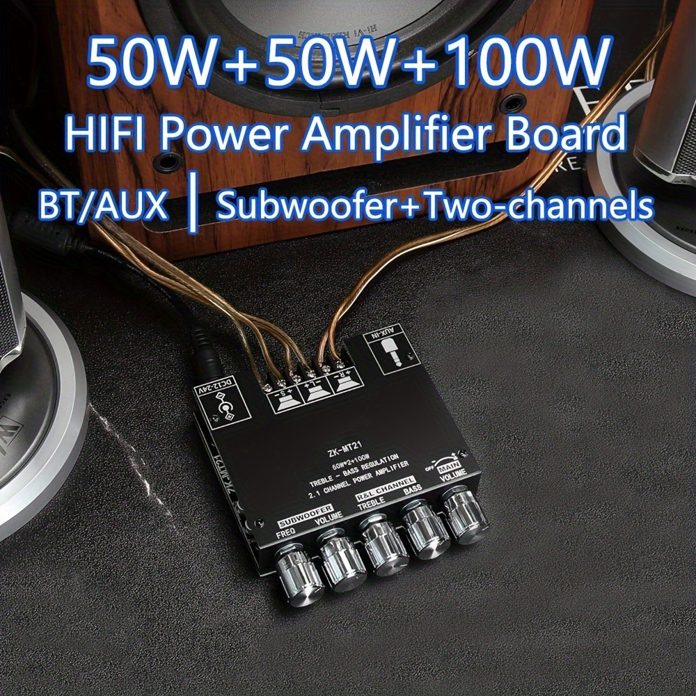 2.1 Channel Wireless Digital Power Amplifier Board, HIFI Sound Quality ...