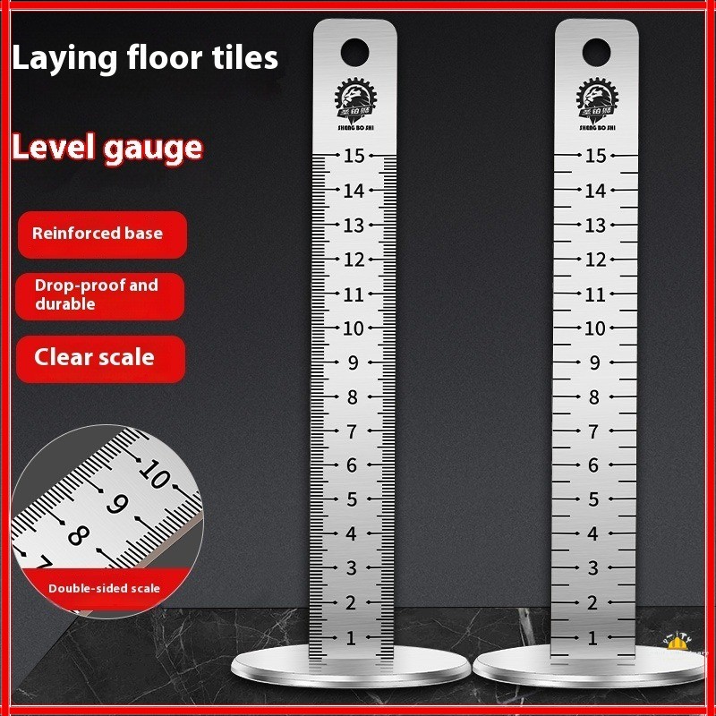 Equal height ruler stainless steel height ruler tile laying floor tile ...