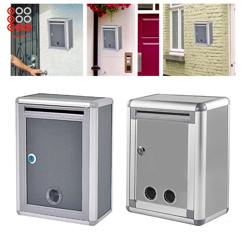 [Lovoski] Lockable Wall Mounted Mailbox with Key Lock, Anti-Rust ...