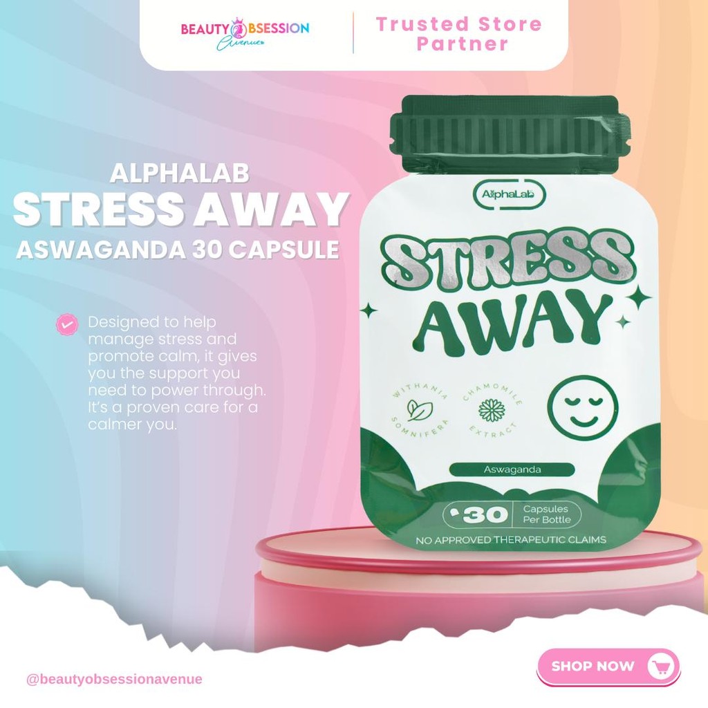 Alpha Lab STRESS AWAY 30 Capsules - Aswaganda Formula for Managing ...