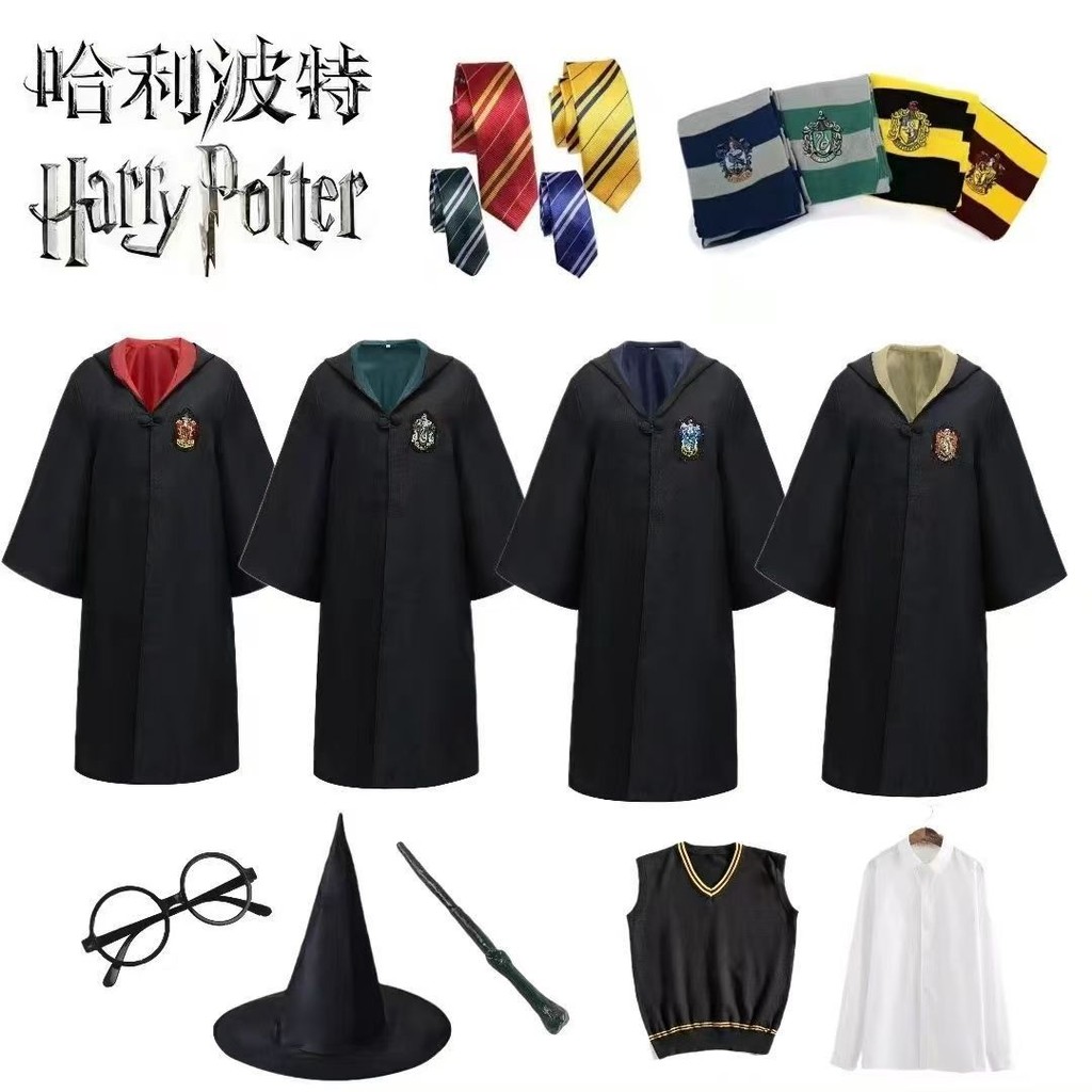 Harry Potter Hermione Magic Robe COS Clothes Gryffindor Sweater Harry ...