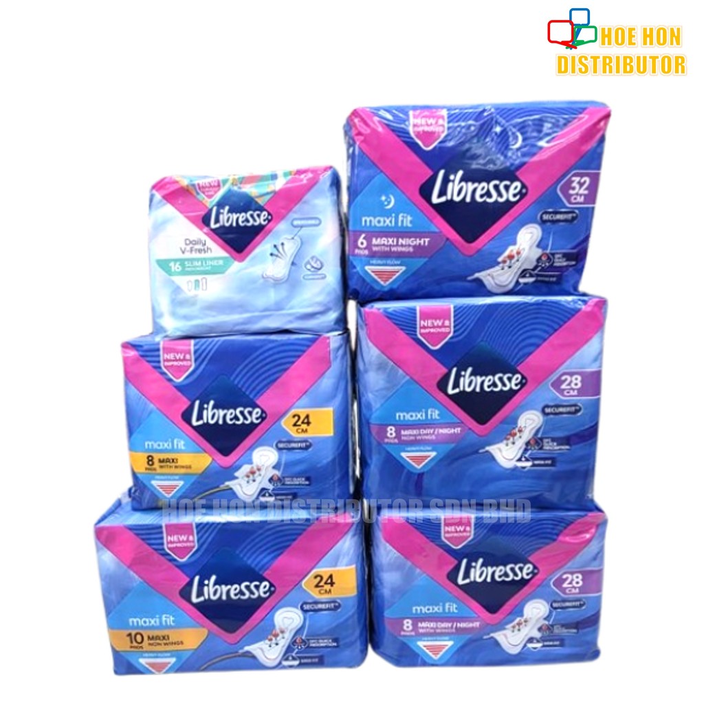 Libresse Maxi Sanitary Pads(Small Pack)Panty Liner Day Night Menstrual ...