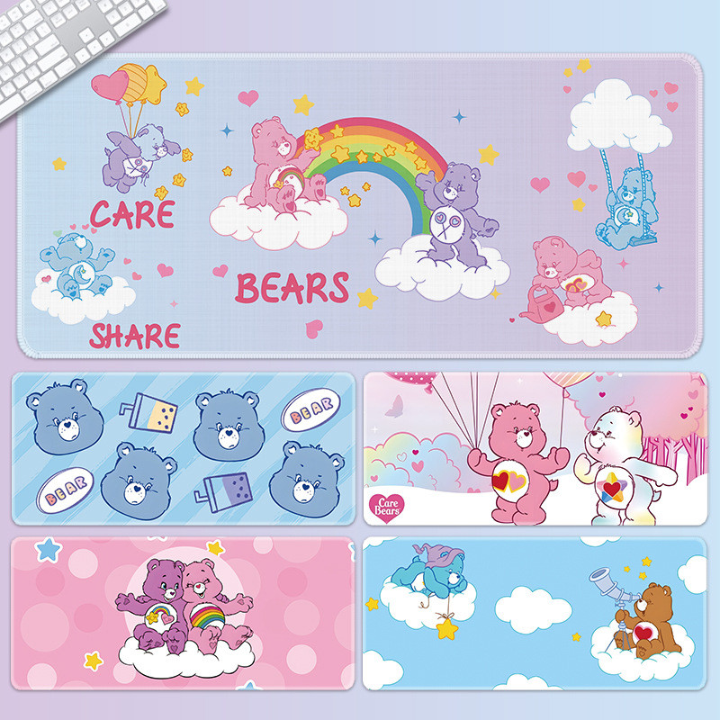 Care Bears Mouse Pad Cute Girls Office Computer Desktop Pads Large Game ...