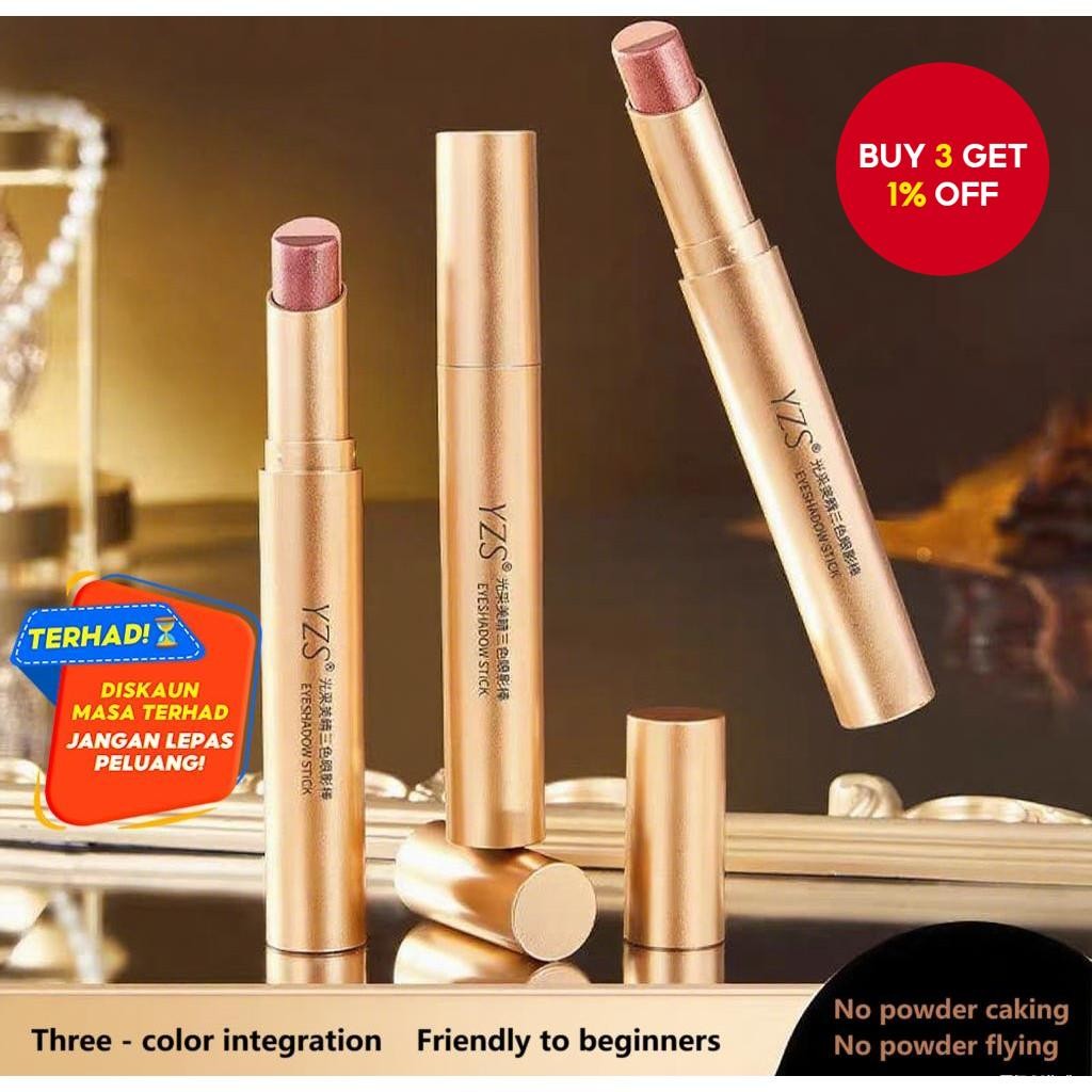 YZS Shimmer Eyeshadow Stick - Long-Lasting Gradient Glitter, One-Swipe ...