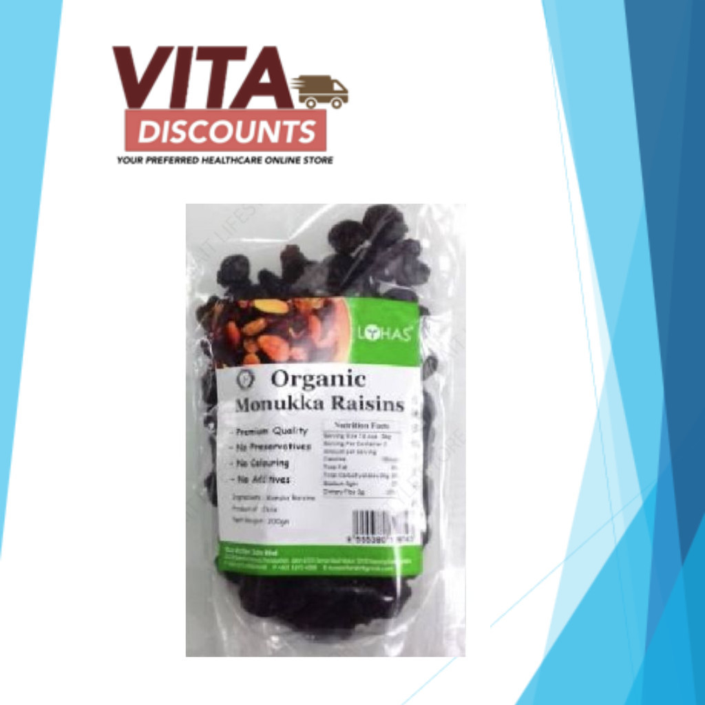 LOHAS ORGANIC MONUKKA RAISINS 200G EXP04/2026 | Shopee Malaysia