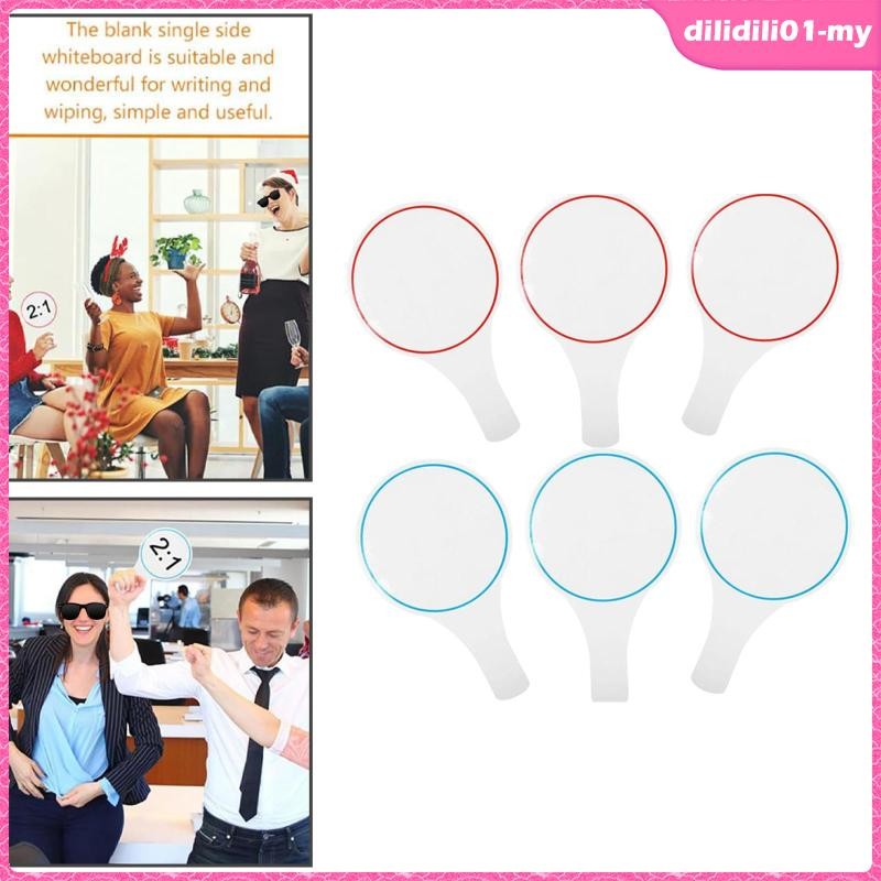 [DilidilidaMY] 6x Erasable Scoreboards Blank Whiteboards Single Side ...