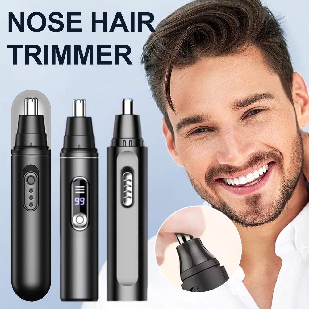 Electric Nose Hair Trimmer For Men Rechargeable Nasal Hair Cleaning ...