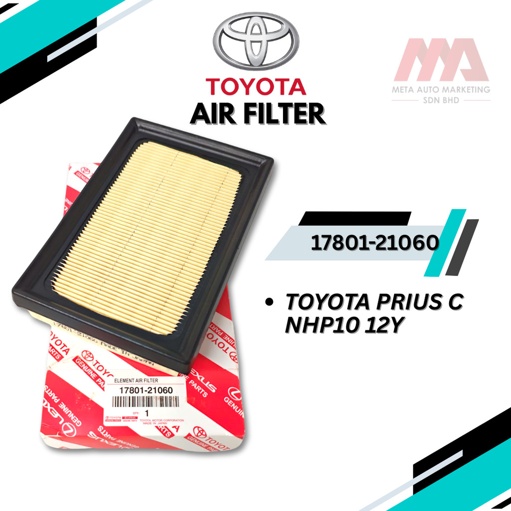 toyota-engine-air-filter-prius-c-nhp10-12y-17801-21060-shopee-malaysia